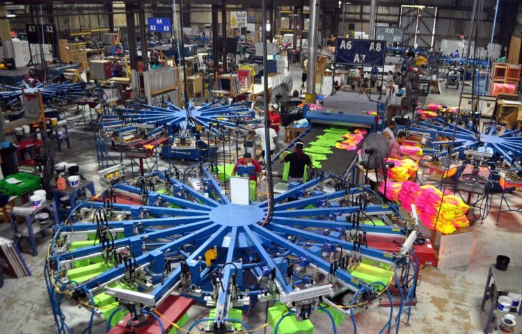 Screen print facility